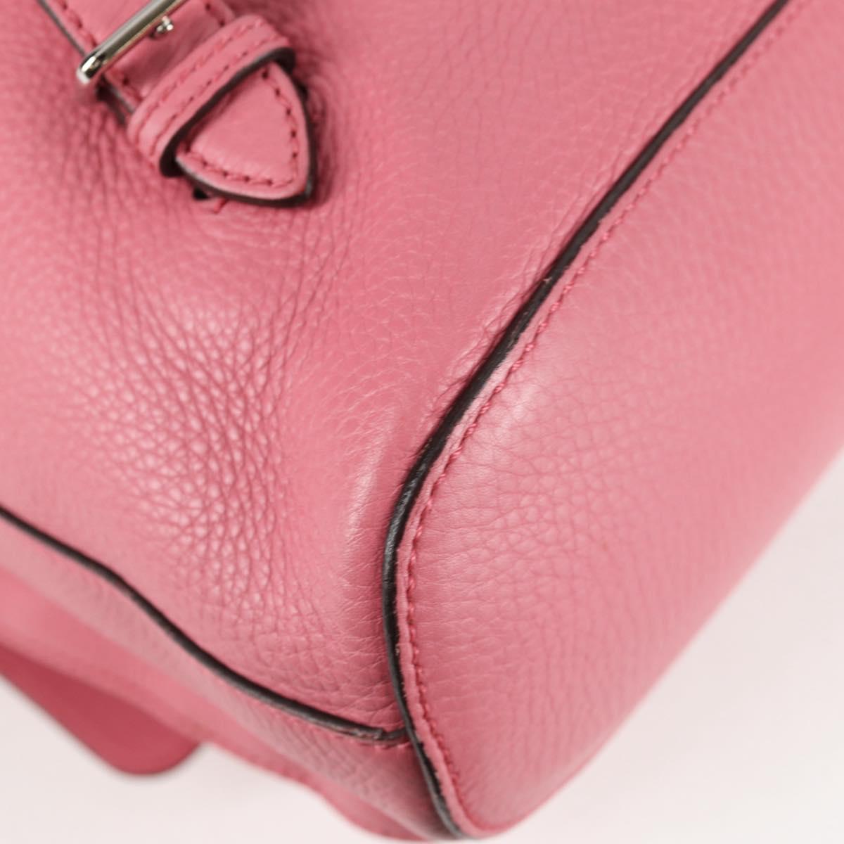 Gucci Bamboo, Pink, Leather, backpack
