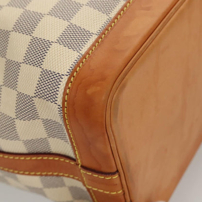 Louis Vuitton Noé BB, White, Canvas, shoulder