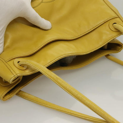 Chanel Coco Mark, Yellow, Leather, shoulder