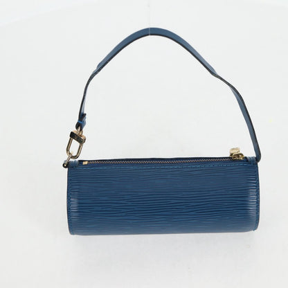 Louis Vuitton Soufflot, Blue, Leather, handbag