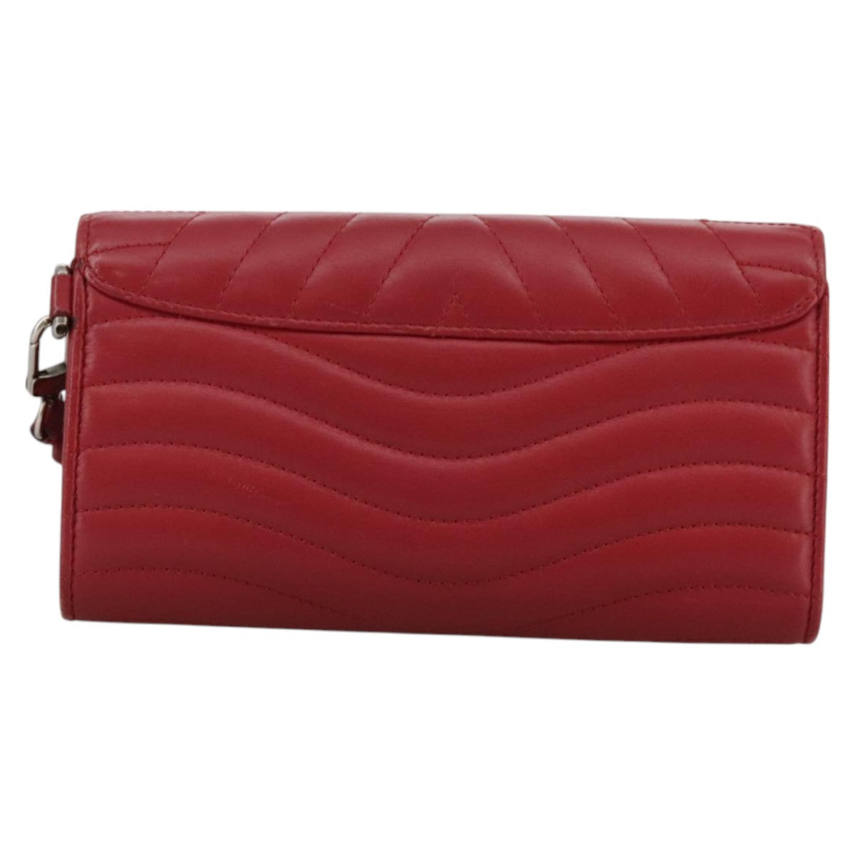 Louis Vuitton New Wave, Red, Leather, wallet