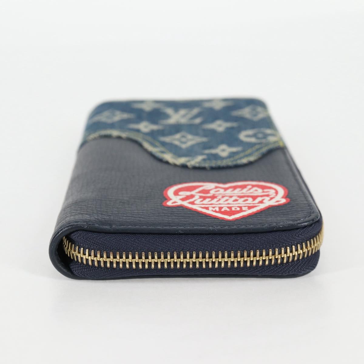 Louis Vuitton Nigo, Navy, Leather, wallet