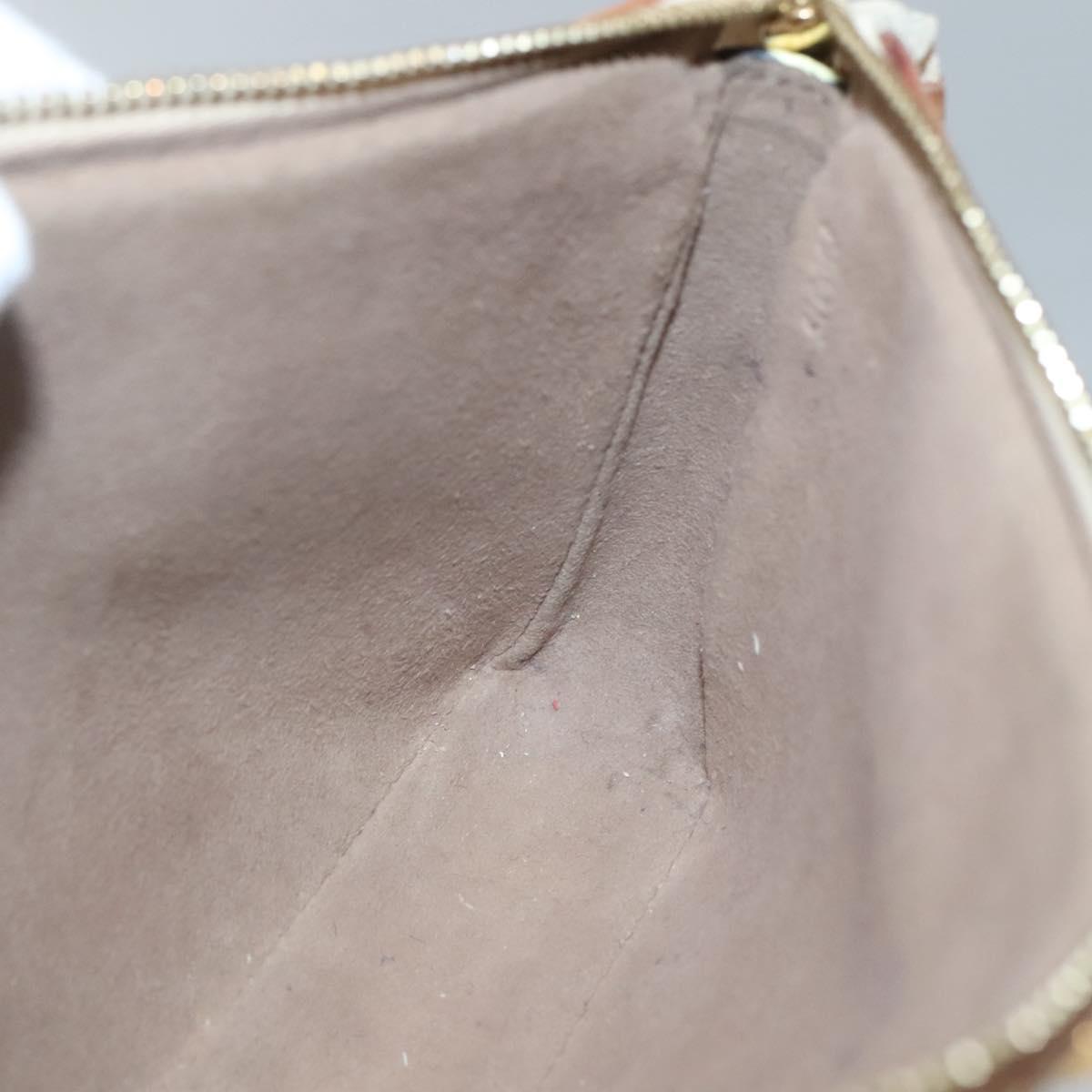 Louis Vuitton Pochette Accessoire, Black, Canvas, clutch