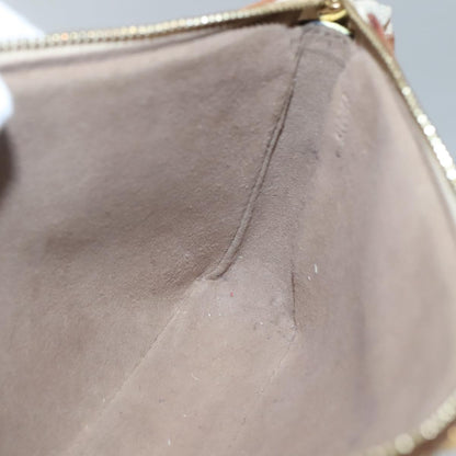 Louis Vuitton Pochette Accessoire, Black, Canvas, clutch