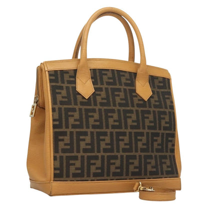 Fendi Zucca, Brown, Canvas, handbag