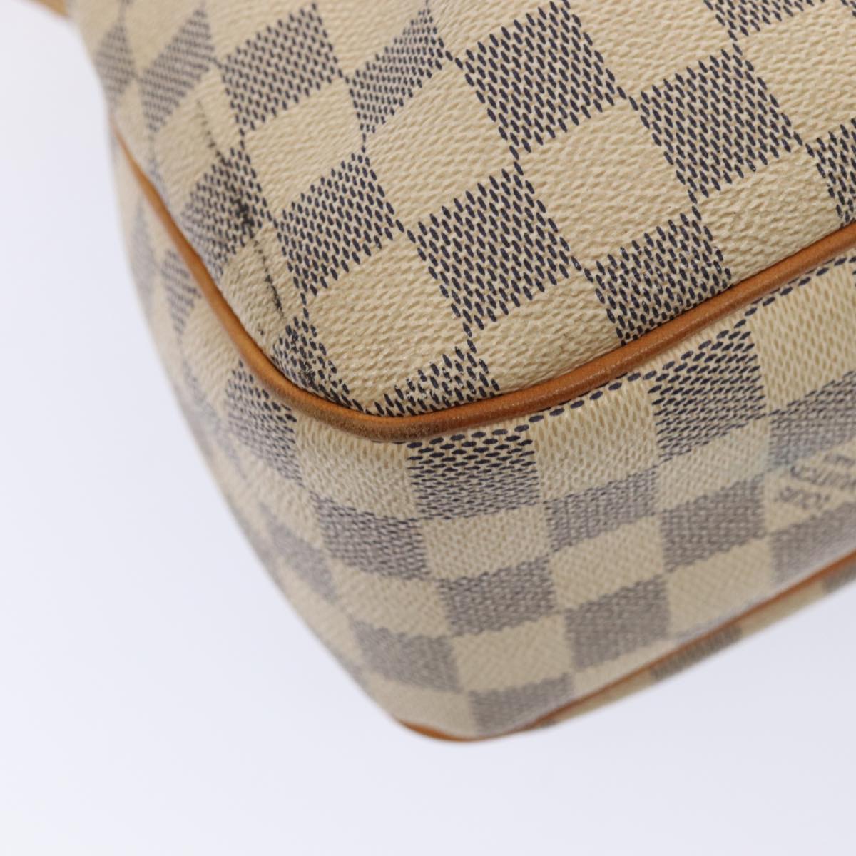 Louis Vuitton Siracusa, White, Canvas, shoulder