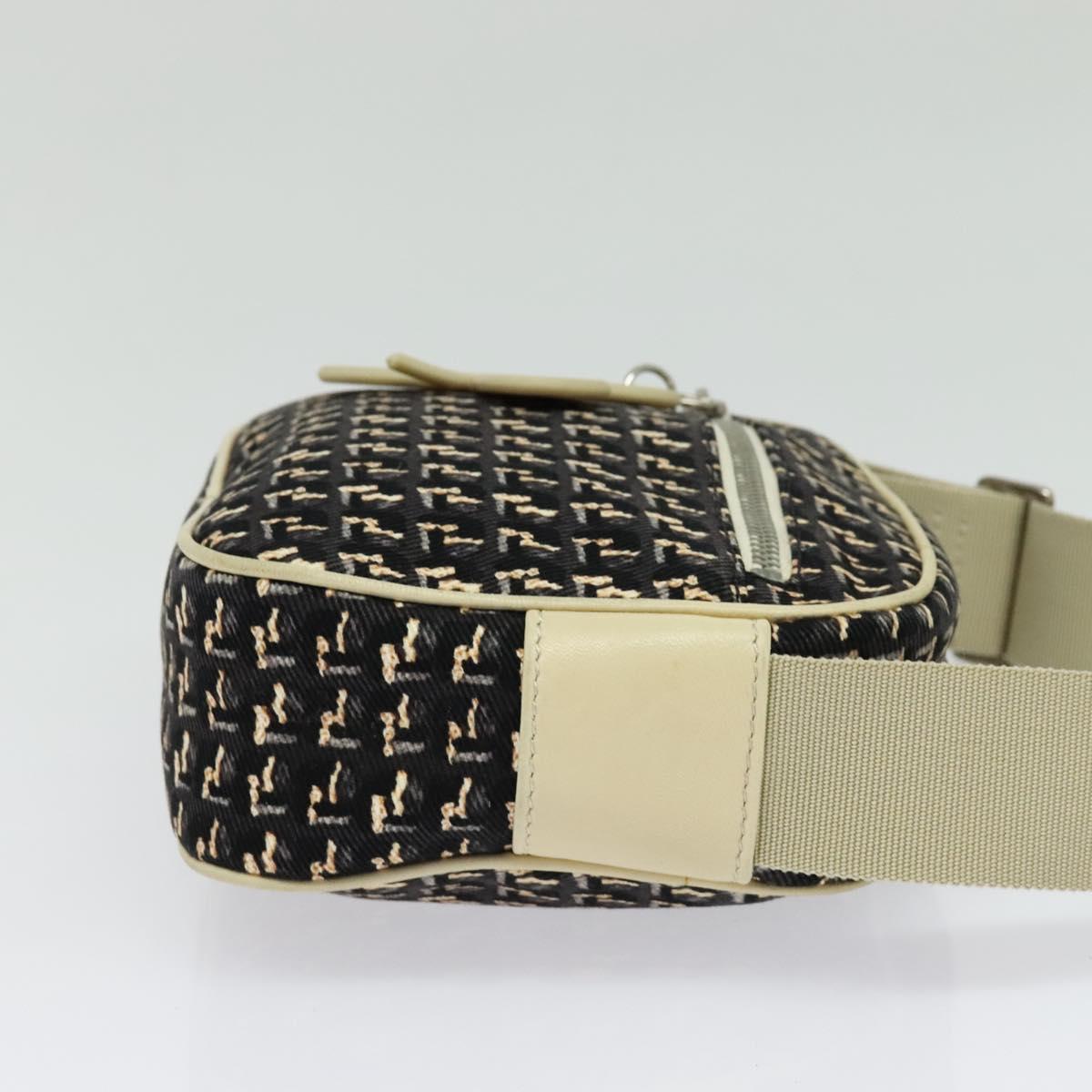 Chanel Clover, Black, Canvas, shoulder