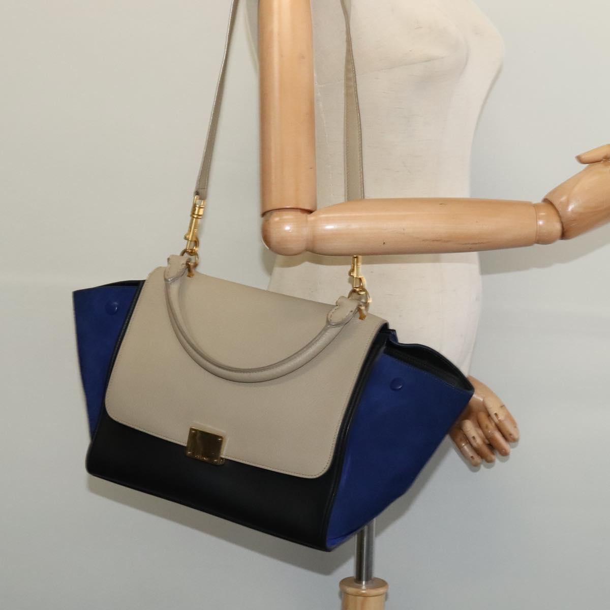 Céline Trapèze, Multicolour, Leather, handbag