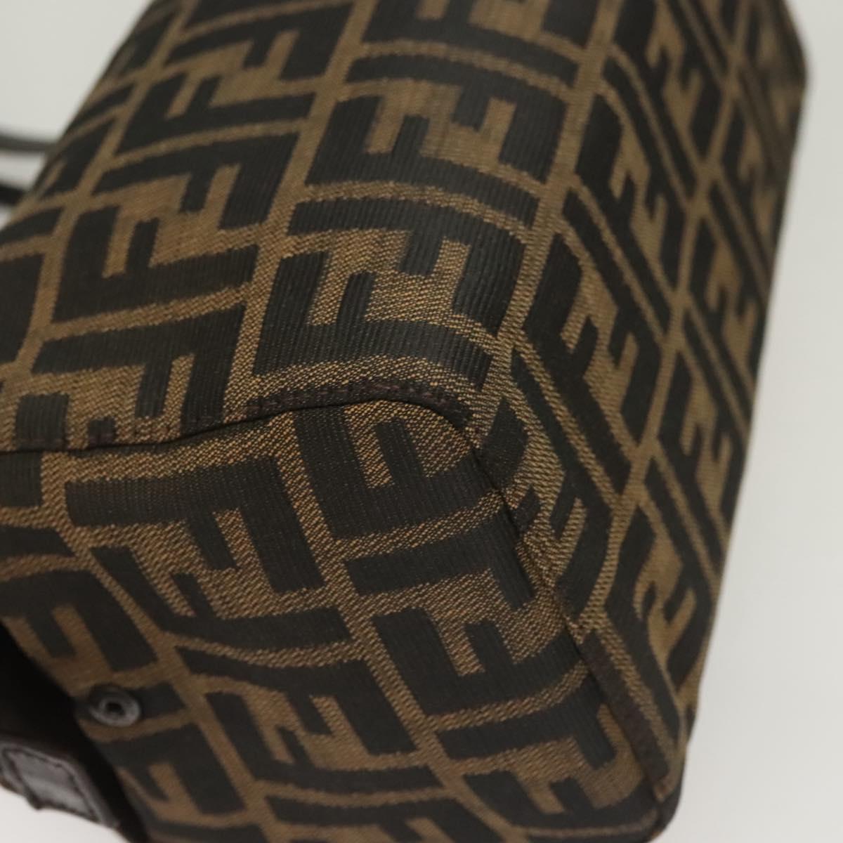 Fendi Vintage Bento Box Bag Zucca Canvas, BROWN, CANVAS, Handbag