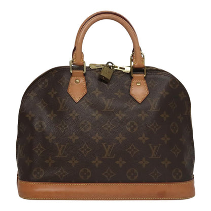Louis Vuitton Alma, Brown, Canvas, handbag