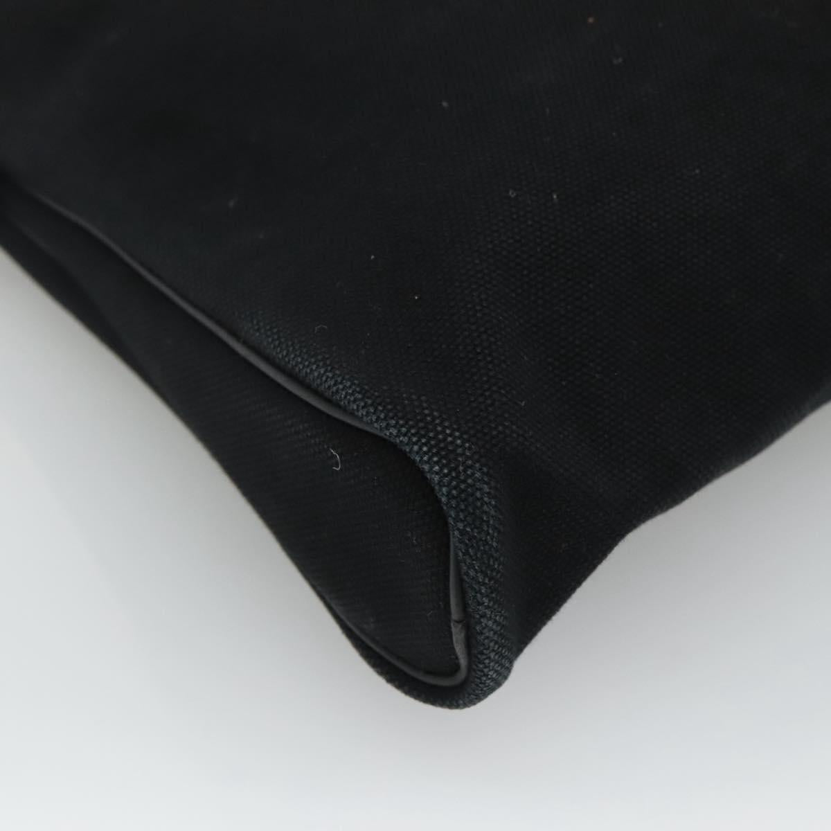 Hermès Heeboo, Black, Canvas, handbag