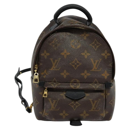 Louis Vuitton Palm Springs mini, Brown, Canvas, backpack