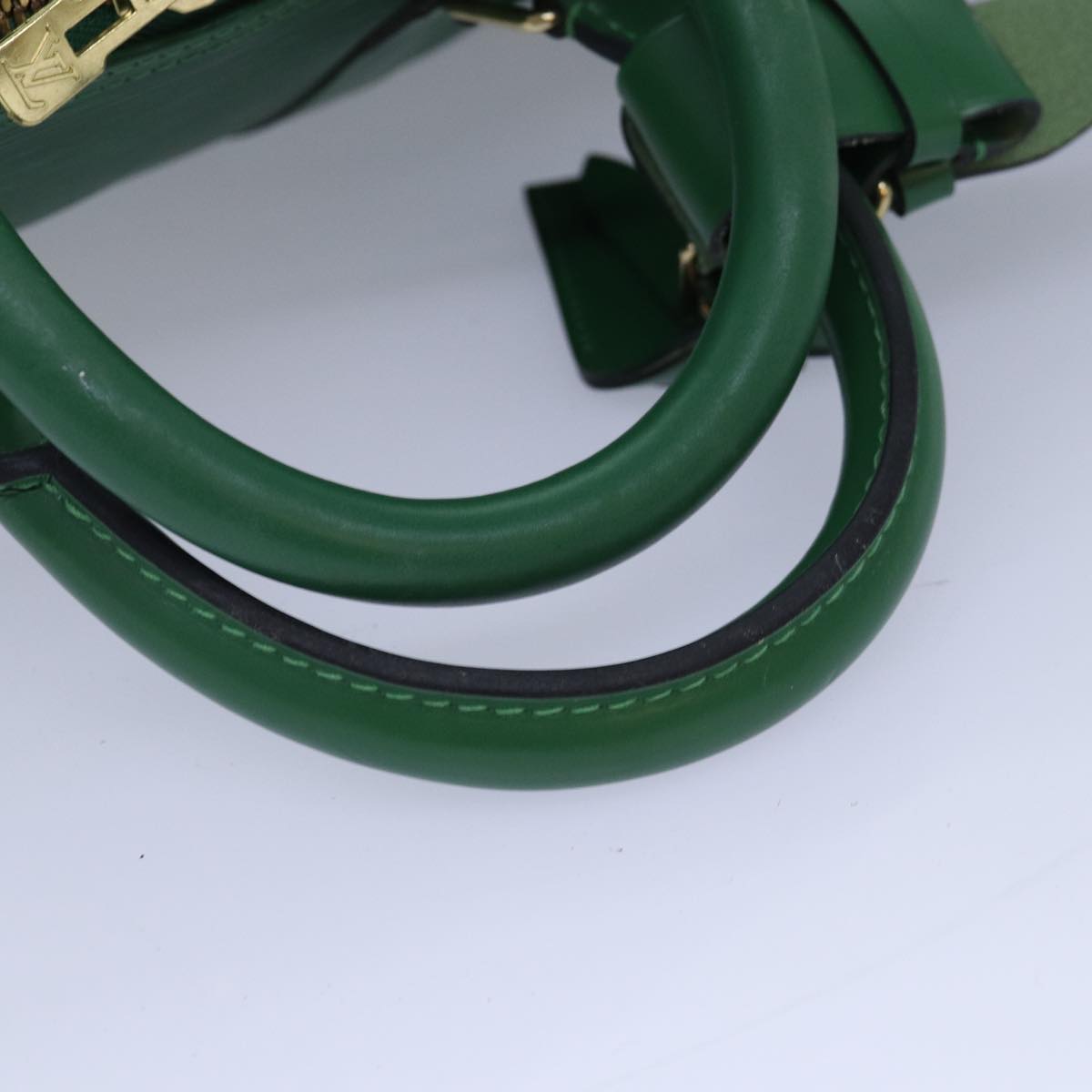 Louis Vuitton Keepall 45, Green, Leather, travel