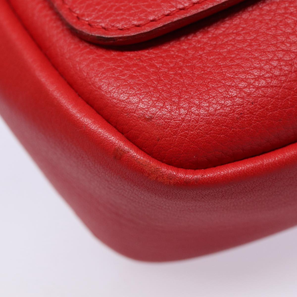 Louis Vuitton Parnassea, Red, Leather, clutch