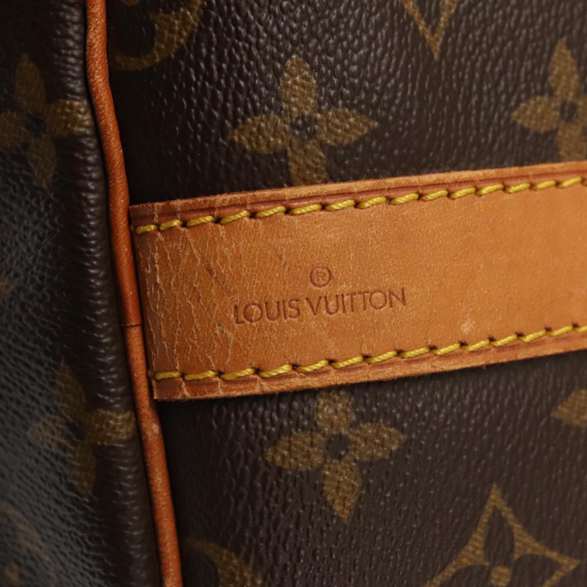 Louis Vuitton Keepall Bandoulière 60, Brown, Canvas, travel