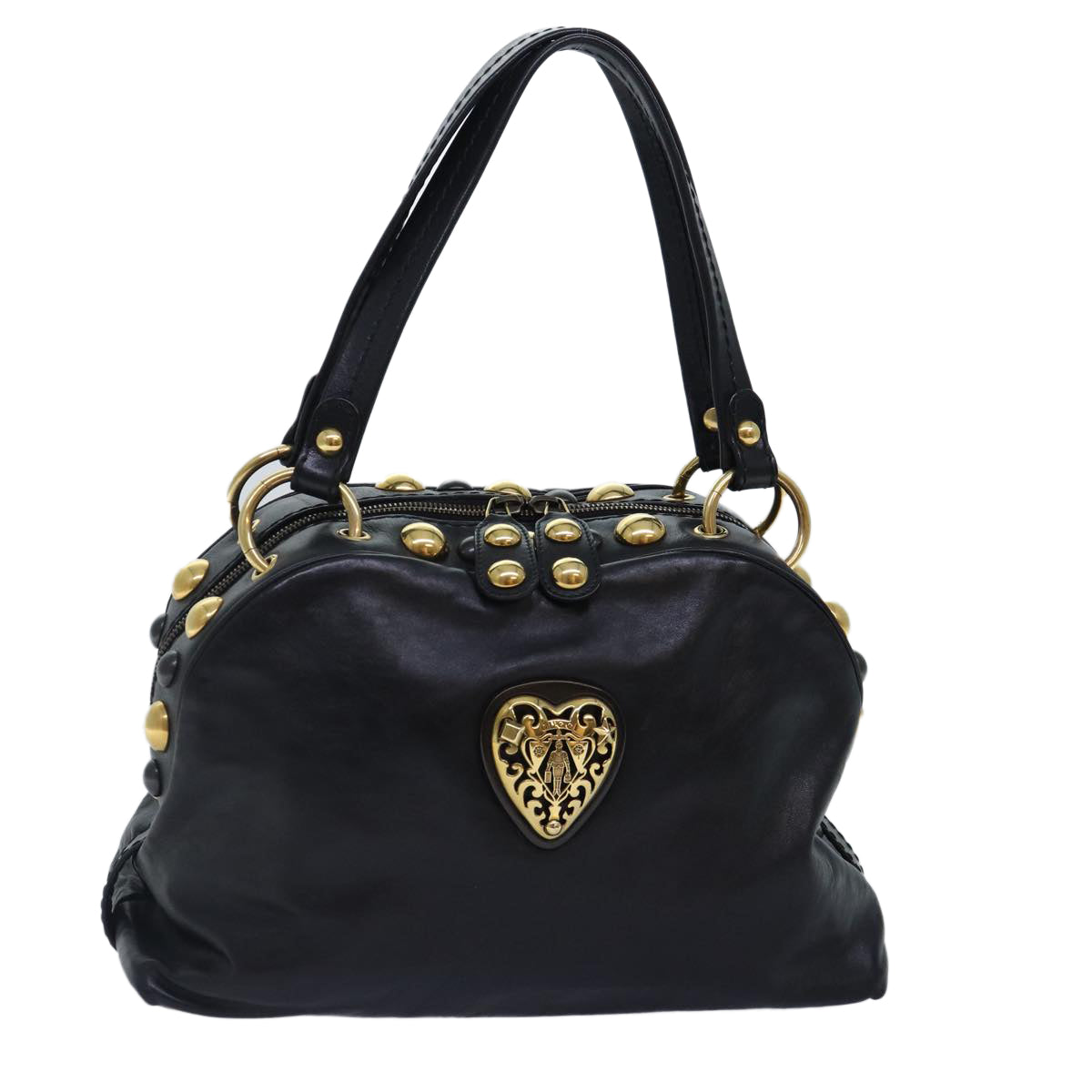 Gucci Babouska, Black, Leather, handbag