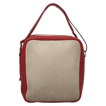 Hermès Victoria, Beige, Canvas, handbag