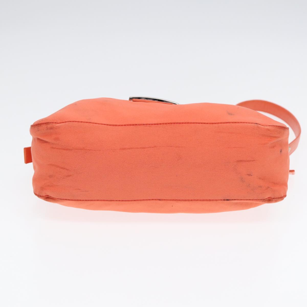 Fendi Mamma Baguette, Orange, Canvas, shoulder