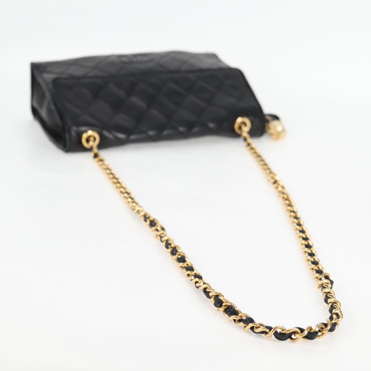 Chanel Coco Mark, Black, Leather, shoulder