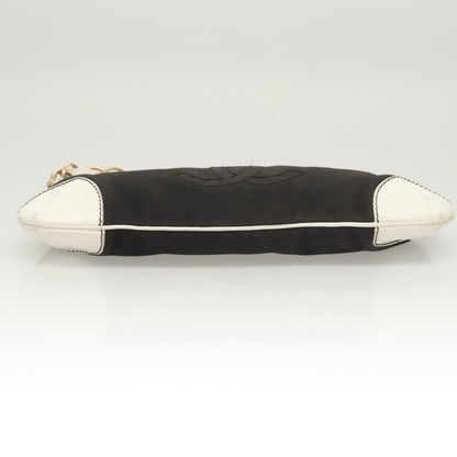 Chanel, Black, Canvas, shoulder