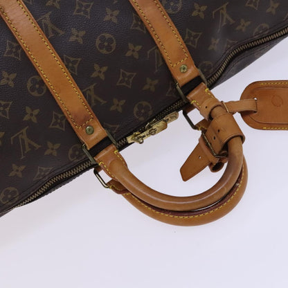 Louis Vuitton Keepall 45, Brown, Canvas, travel
