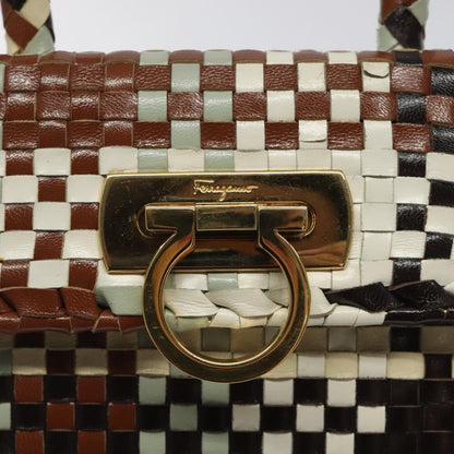 Salvatore Ferragamo Gancini, Multicolour, Leather, handbag