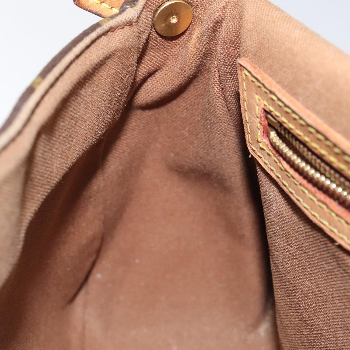 Louis Vuitton Mini looping, Brown, Canvas, shoulder