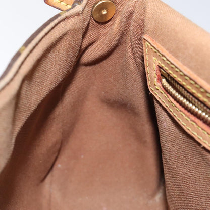 Louis Vuitton Mini looping, Brown, Canvas, shoulder