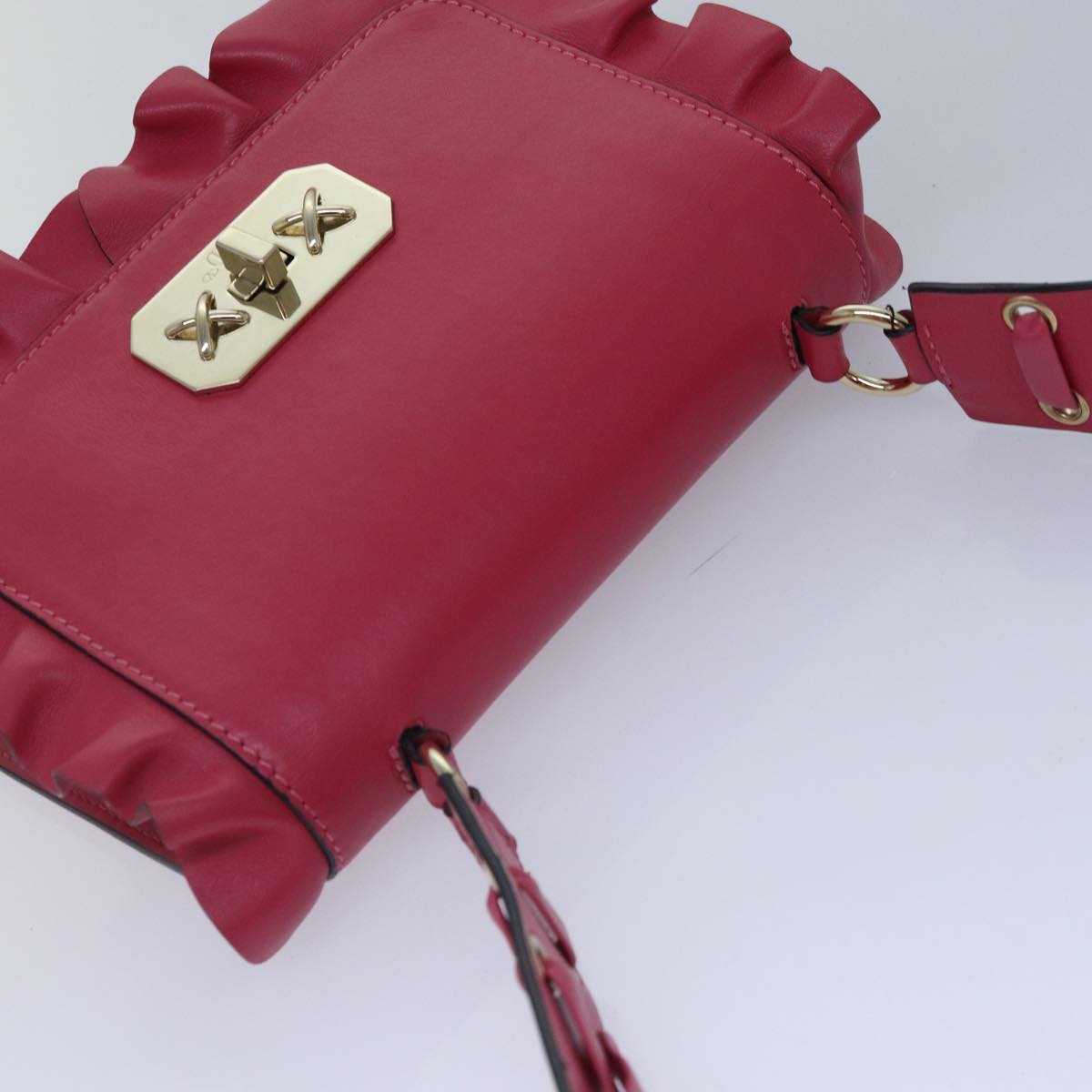 Valentino Garavani -, Pink, Leather, shoulder