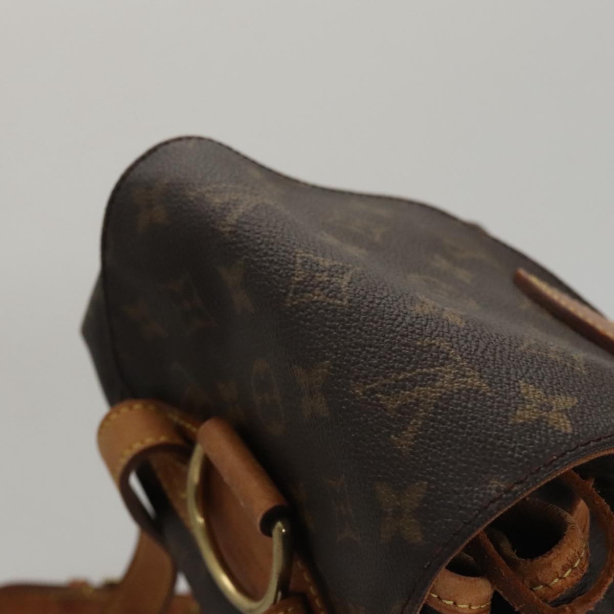 Louis Vuitton Montsouris MM, Brown, Canvas, backpack