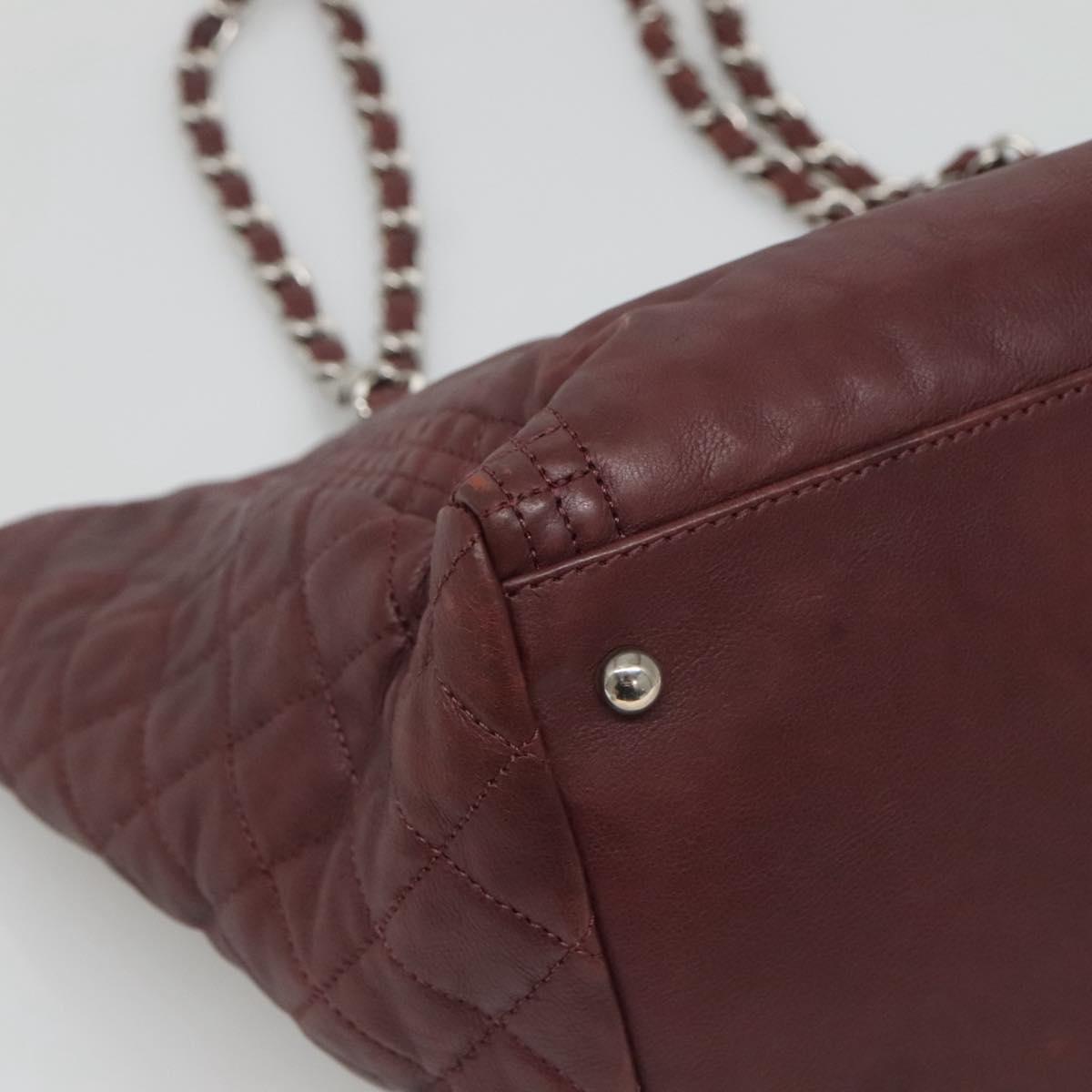 Chanel Grand Shopping, Burgundy, Leather, tote