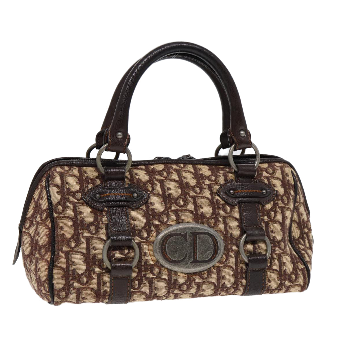 Dior Oblique, Brown, Canvas, handbag