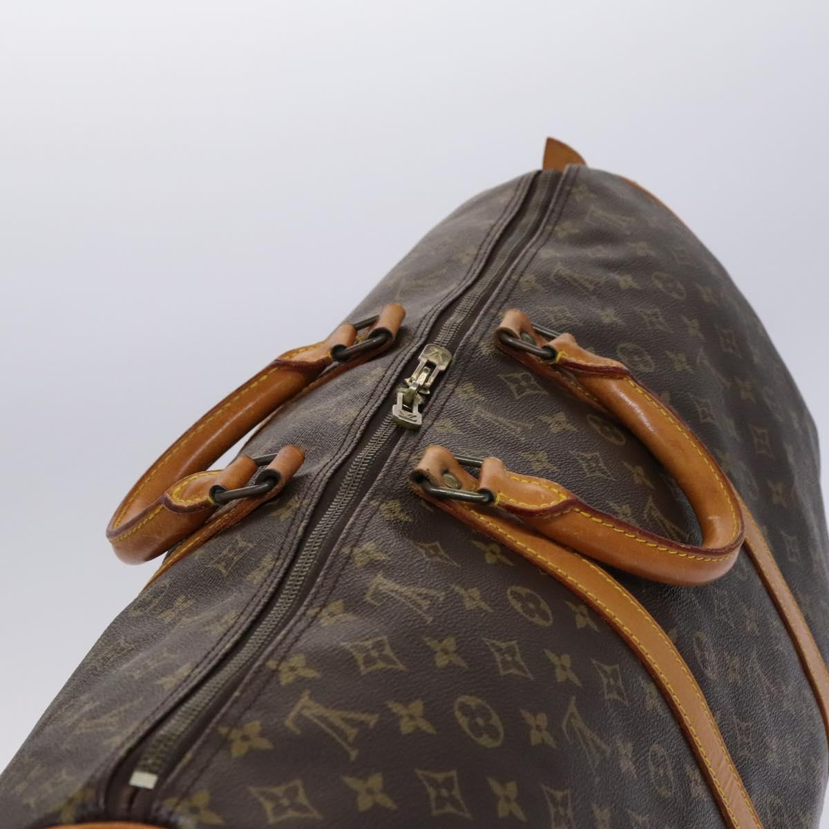 Louis Vuitton Keepall 60, Brown, Canvas, travel
