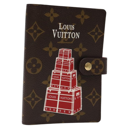 Louis Vuitton Agenda PM, Brown, Canvas, wallet