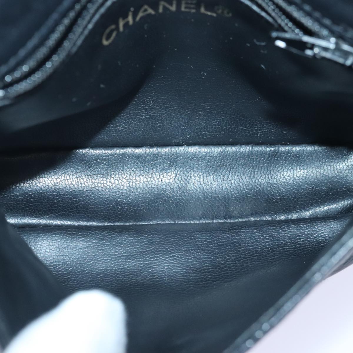 Chanel Cc, Black, Leather, shoulder