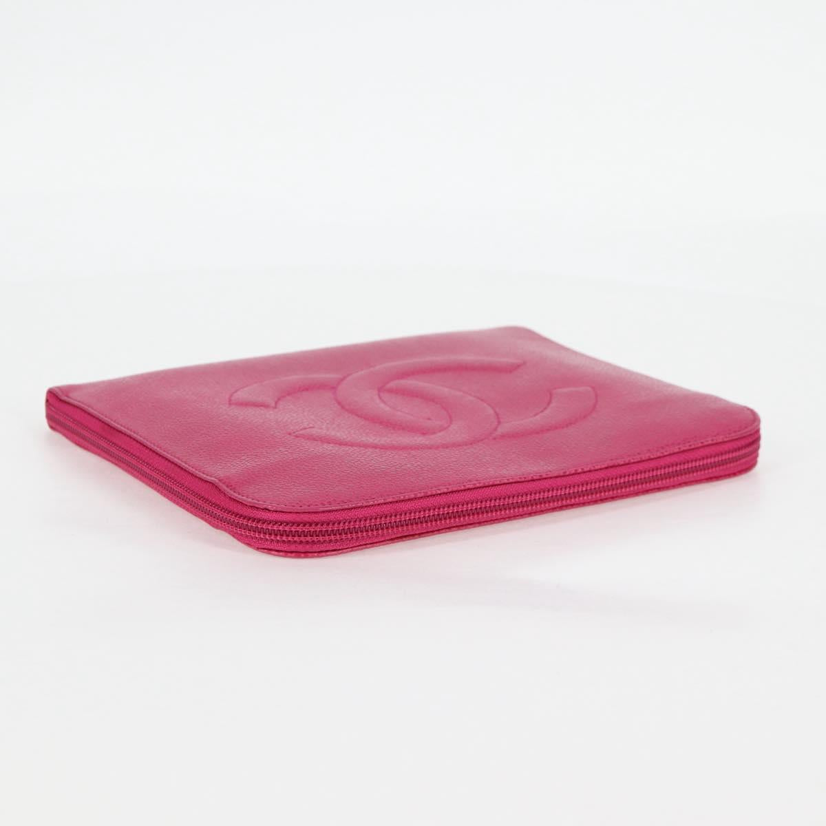 Chanel Coco Mark, Pink, Leather, clutch