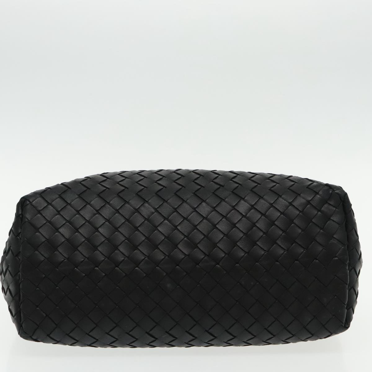 Bottega Veneta Intrecciato, Black, Leather, handbag