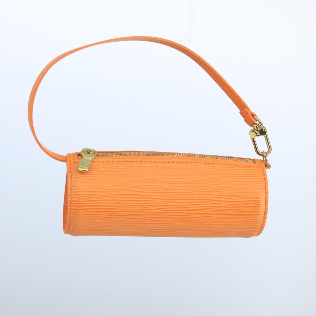 Louis Vuitton Soufflot, Orange, Leather, handbag