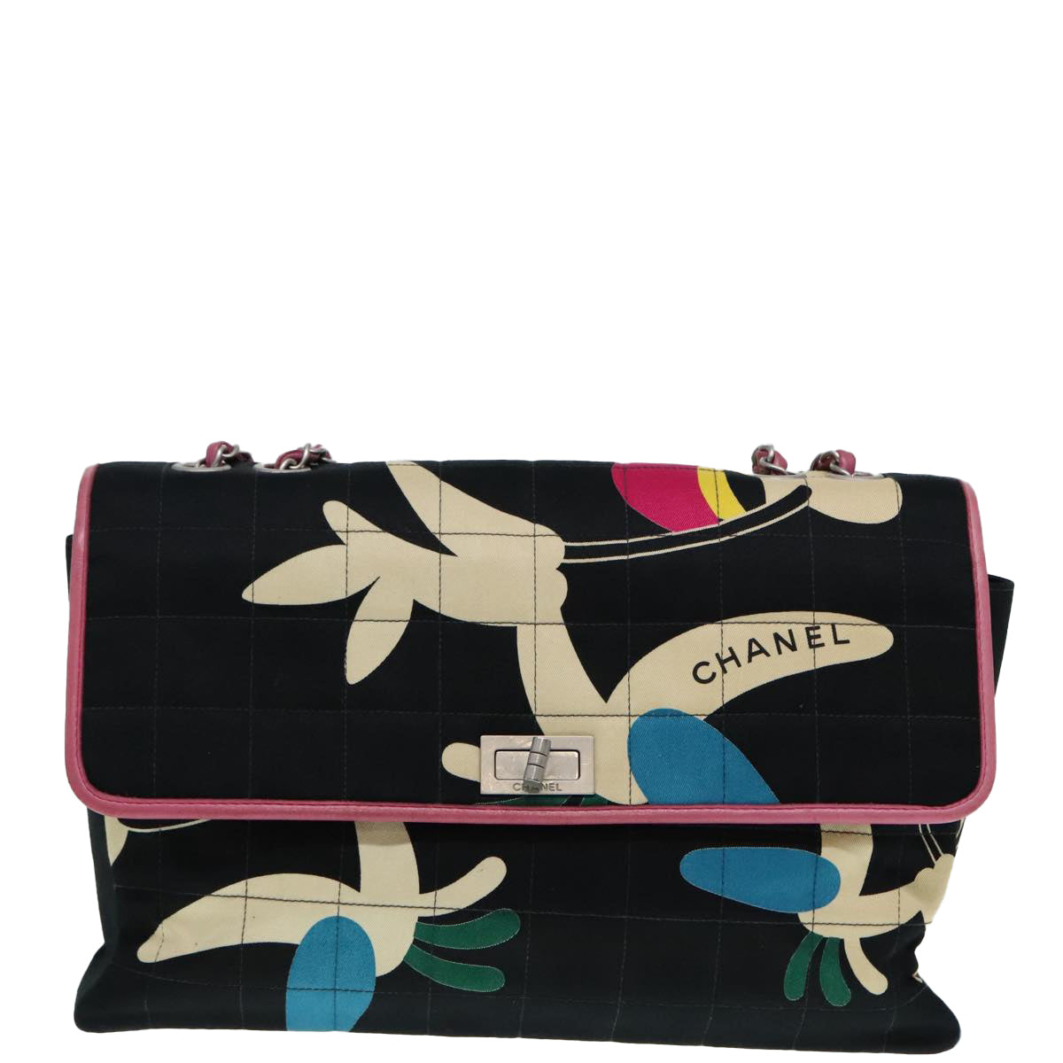 "Chanel 2,55", Multicolour, Canvas, shoulder