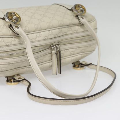 Gucci Vintage, White, Leather, handbag