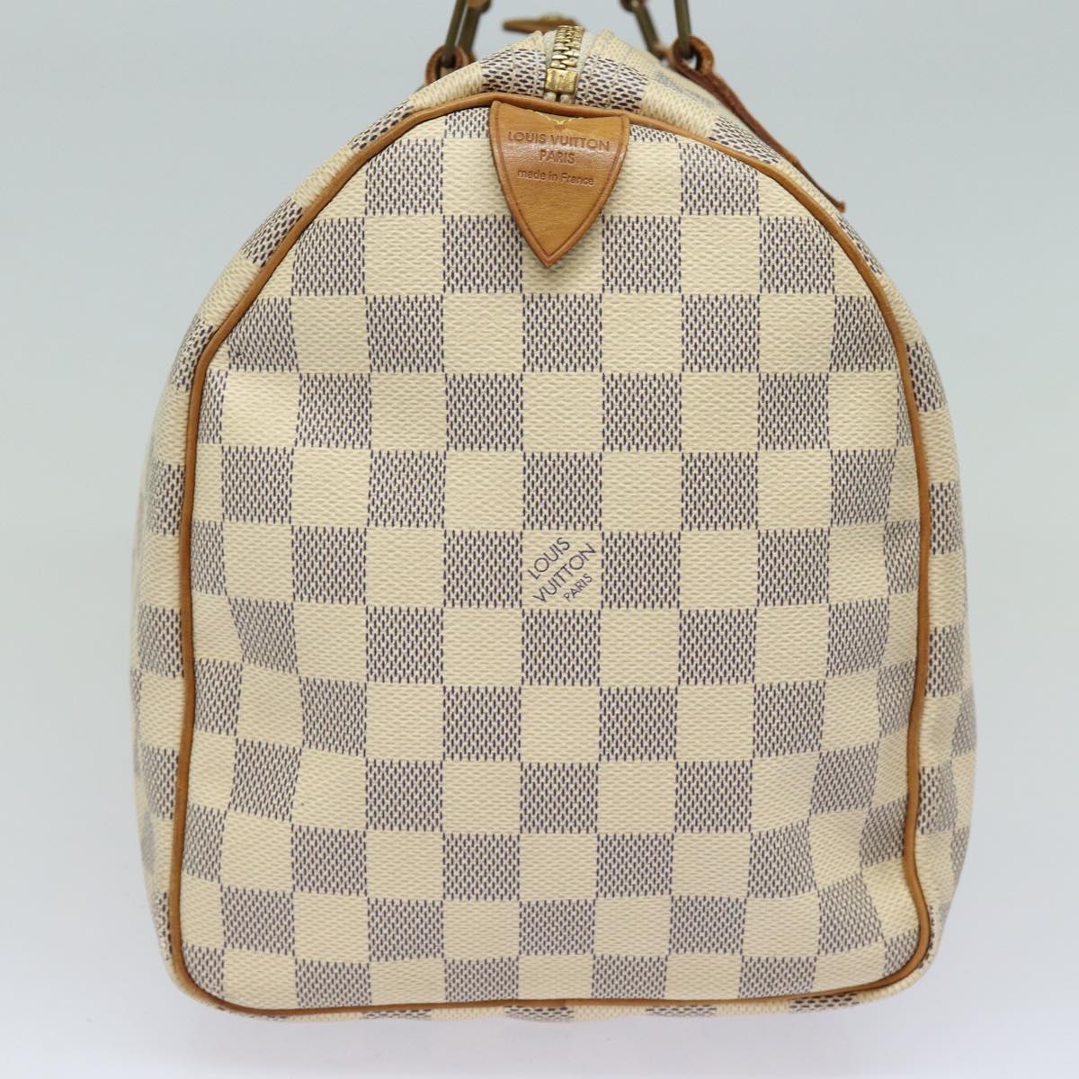 Louis Vuitton Speedy 30, White, Canvas, handbag