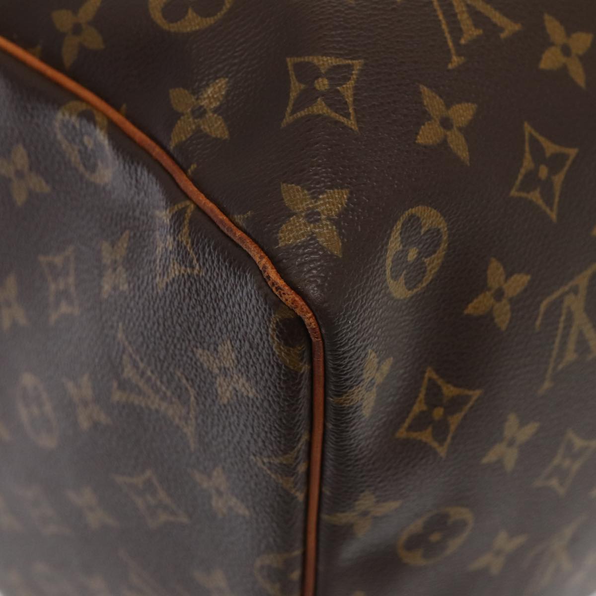 Louis Vuitton Keepall 60, Brown, Canvas, travel