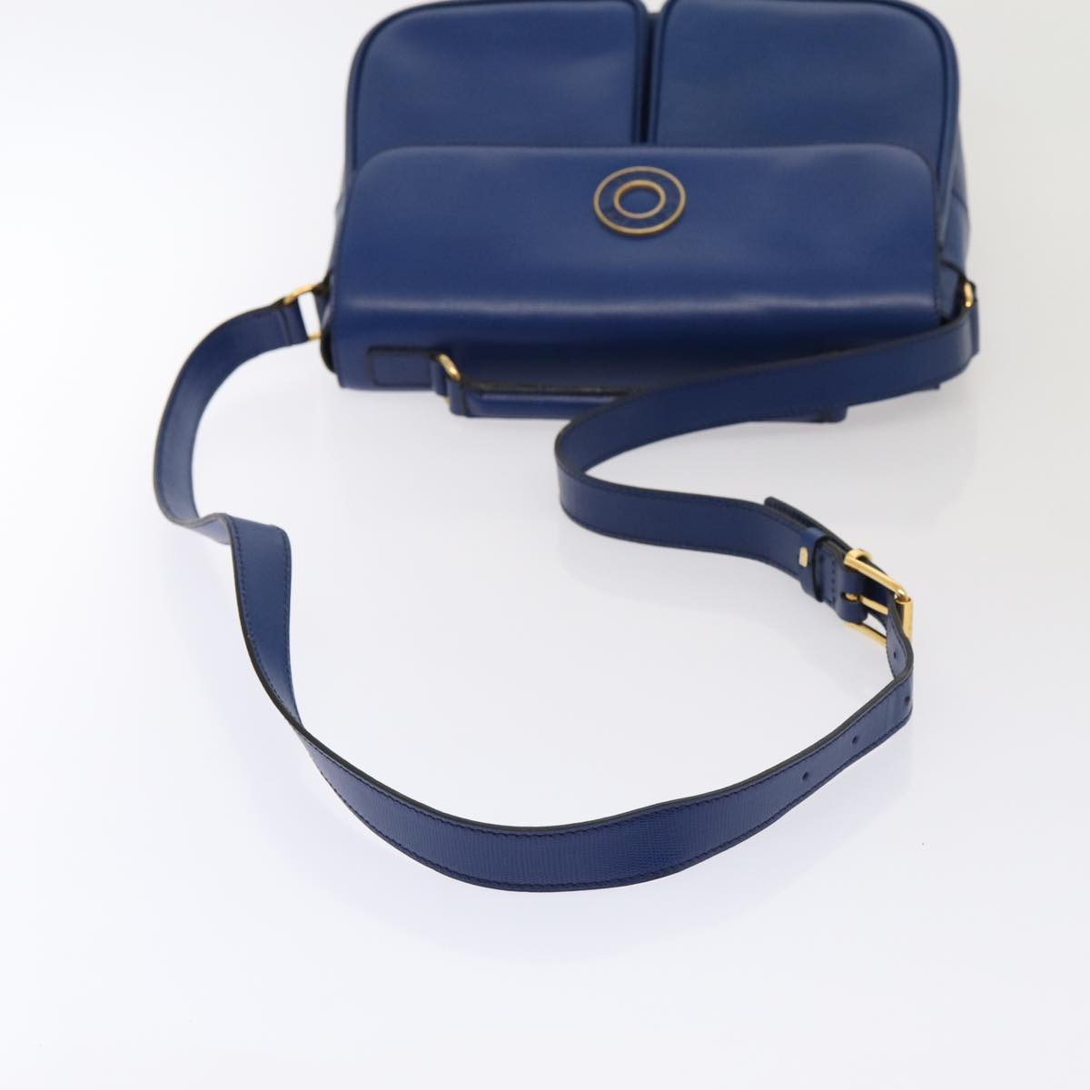 Céline, Blue, Leather, shoulder