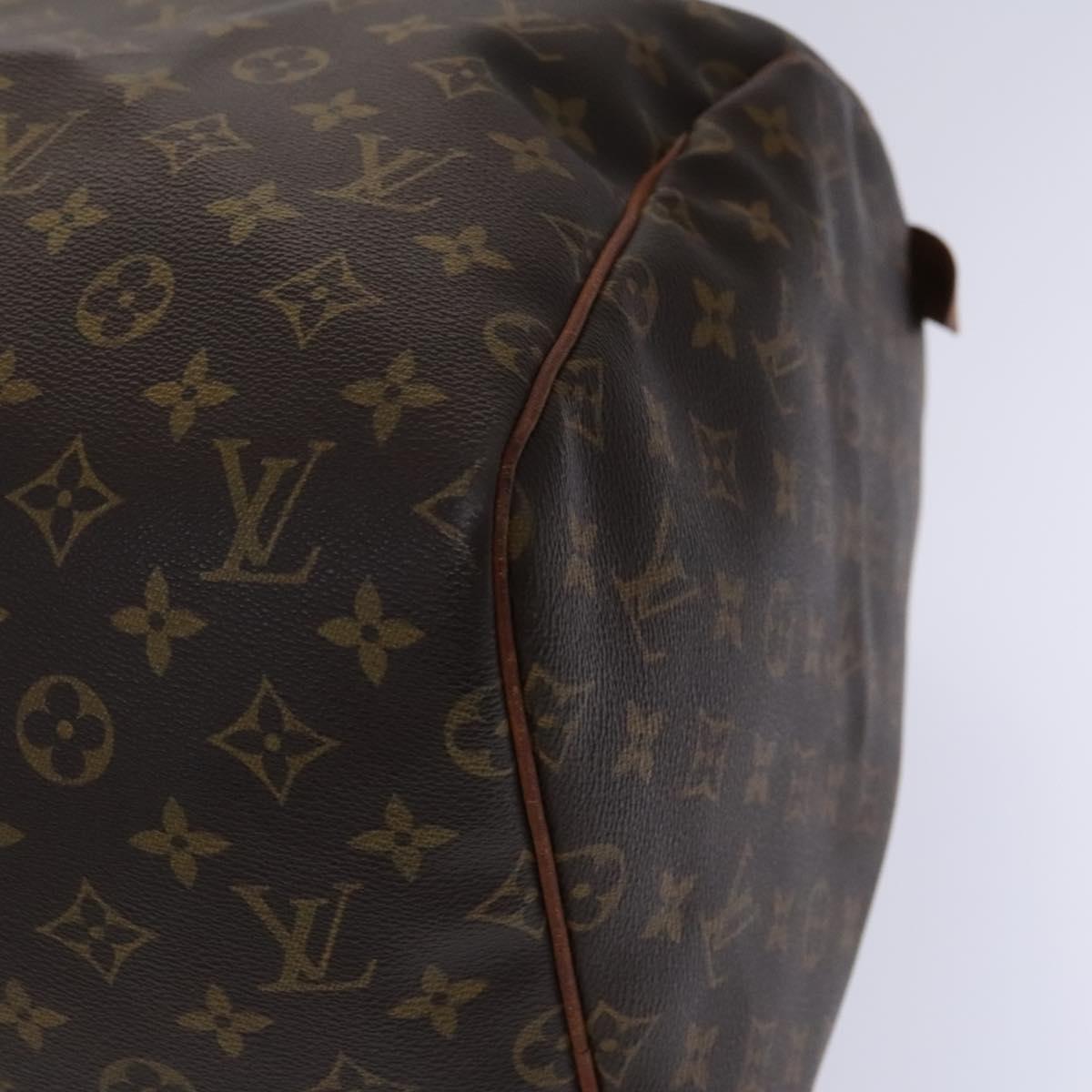 Louis Vuitton Keepall 55, Brown, Canvas, travel