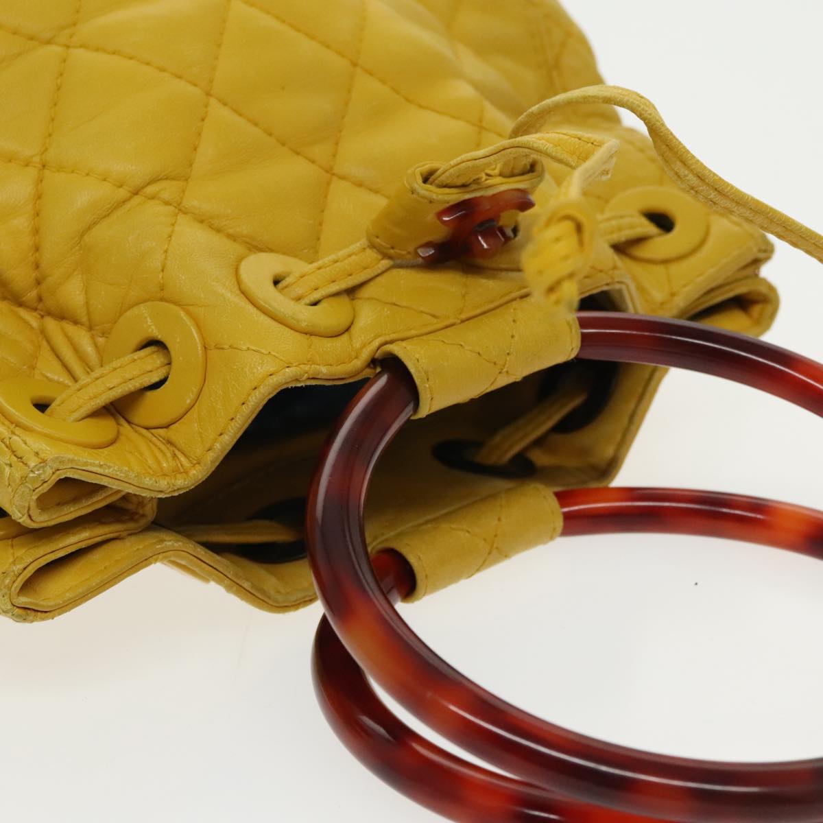 Chanel, Yellow, Leather, handbag