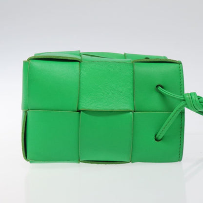 Bottega Veneta Cassette, Green, Leather, shoulder