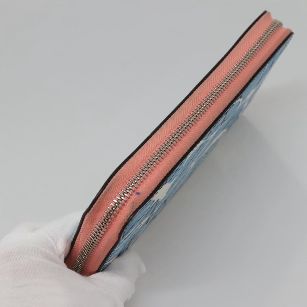 Louis Vuitton Portefeuille zippy, Blue, Leather, wallet