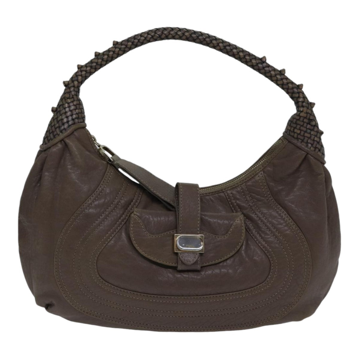 Fendi Hobo, Brown, Leather, handbag