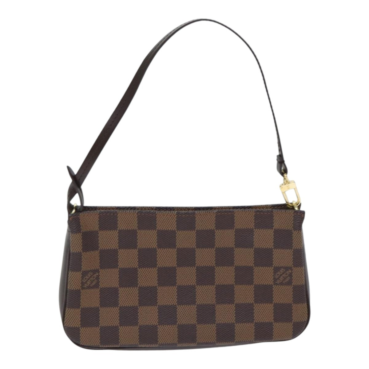 Louis Vuitton Pochette Accessoire, Brown, Canvas, clutch