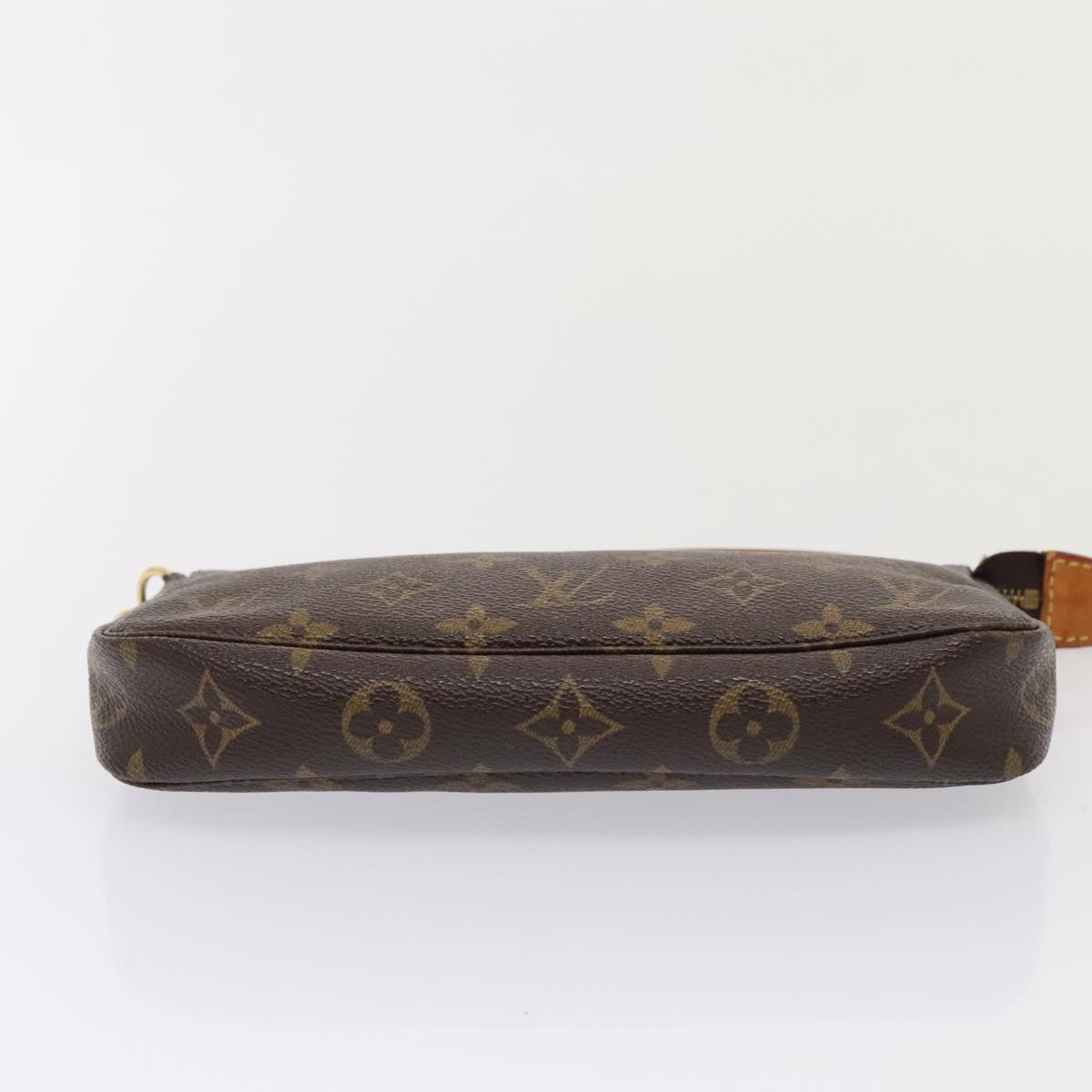 Louis Vuitton Pochette Accessoire, Brown, Canvas, clutch